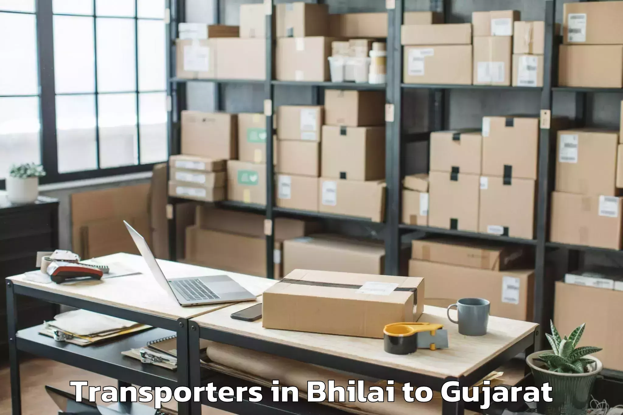 Get Bhilai to Khambhaliya Transporters